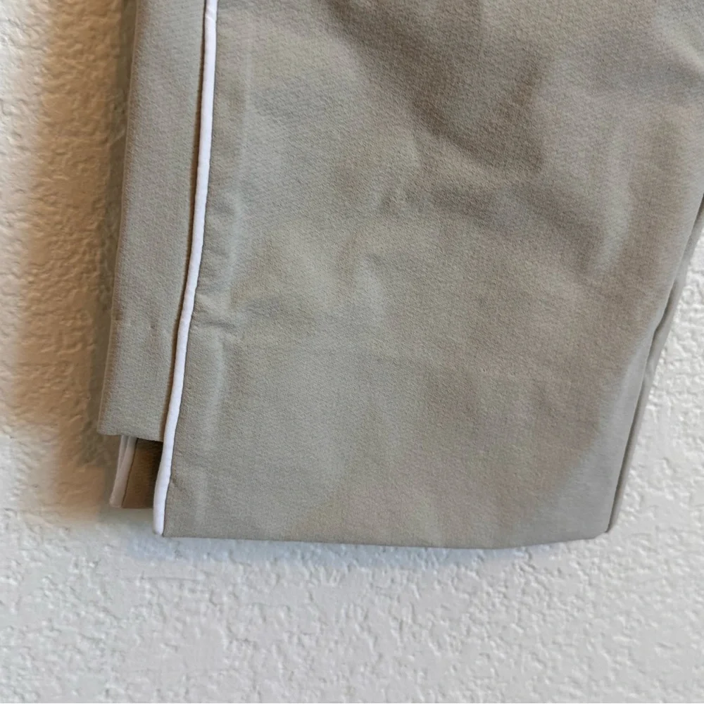 Classic Women's Beige Ankle Pants - Picture 9 of 14